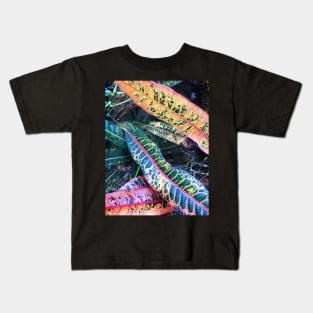 Croton Leaves Kids T-Shirt